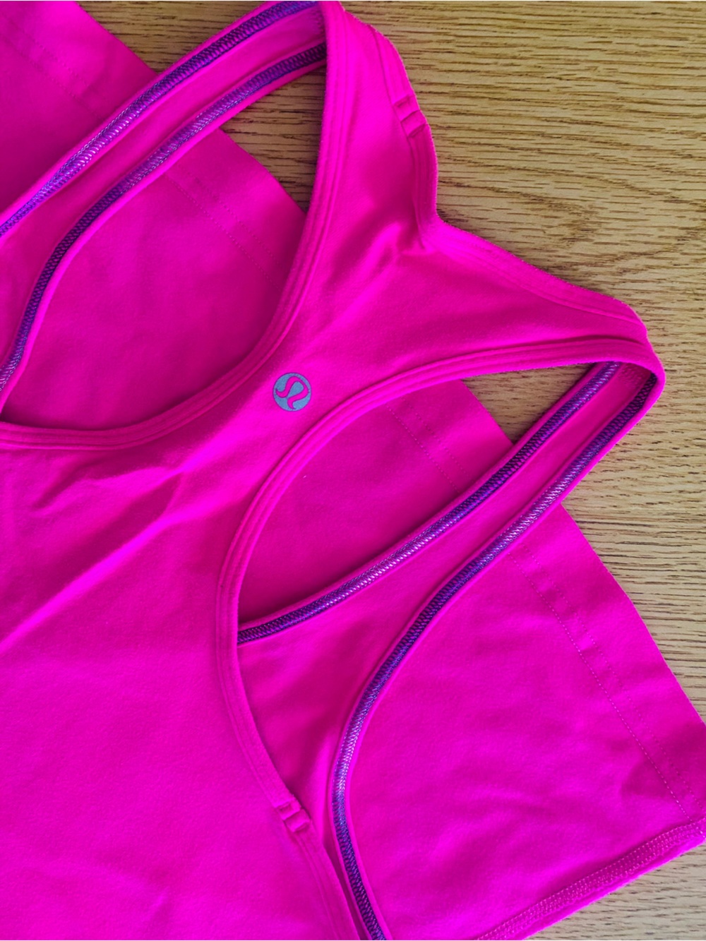 lululemon Bright Pink Racerback Tank size 4LONG - Picture 1 of 9